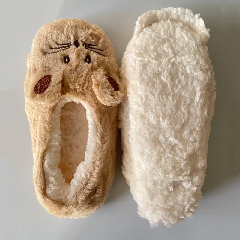 Fuzzy Mouse Slippers